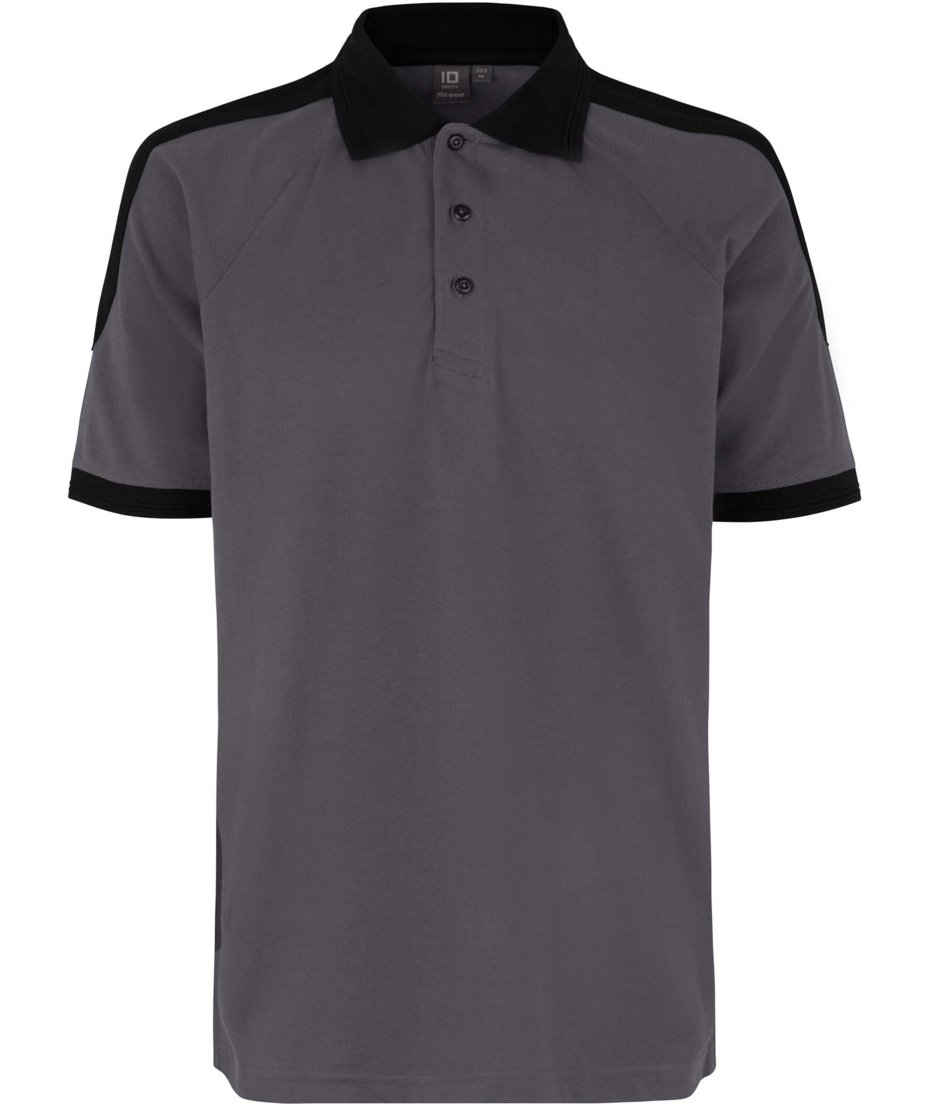 ID Pro Wear contrast Polo shirt, Silver Grey