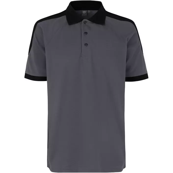 ID Pro Wear Polo T-skjorte, kontrast, Silver Grey, large image number 0