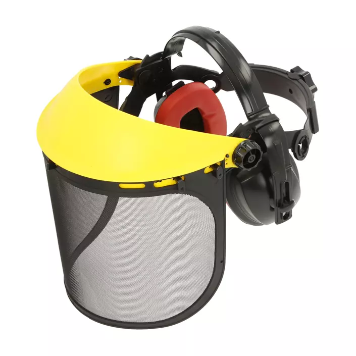 Kramp visor package with net visor, Yellow/Black, Yellow/Black, large image number 0