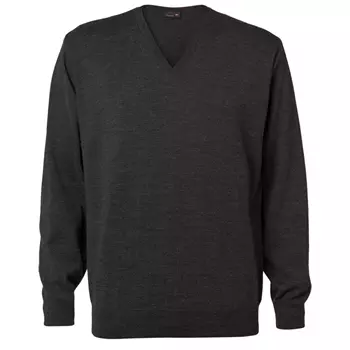 CC55 Copenhagen stickad tröja med merinoull, Dark Charcoal Melange