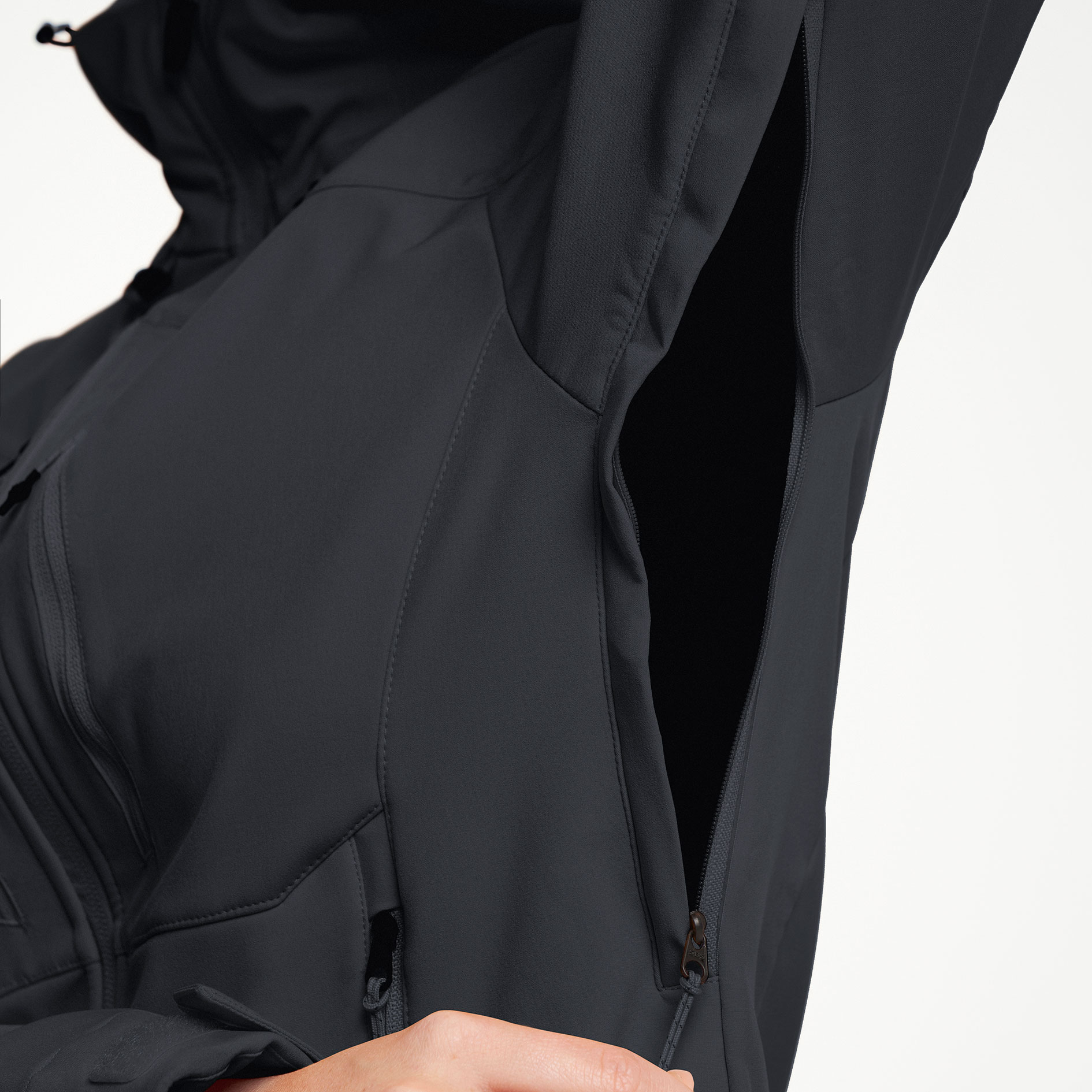 Tenson TXlite Damen Softshelljacke, Black, large image number 6