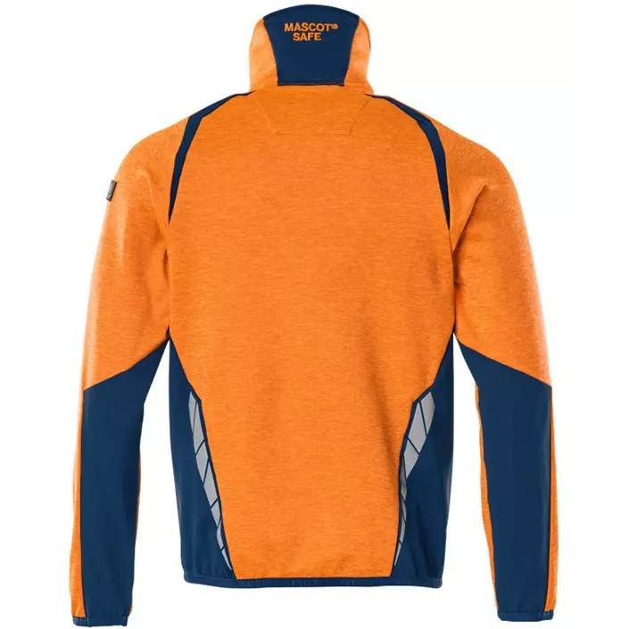 Mascot Accelerate Safe fleece sweater, Hi-Vis Orange/Dark Petroleum, large image number 1