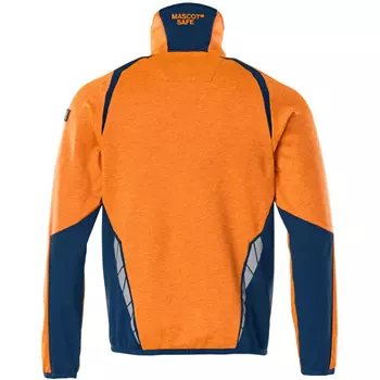 Mascot Accelerate Safe fleece sweater, Hi-Vis Orange/Dark Petroleum