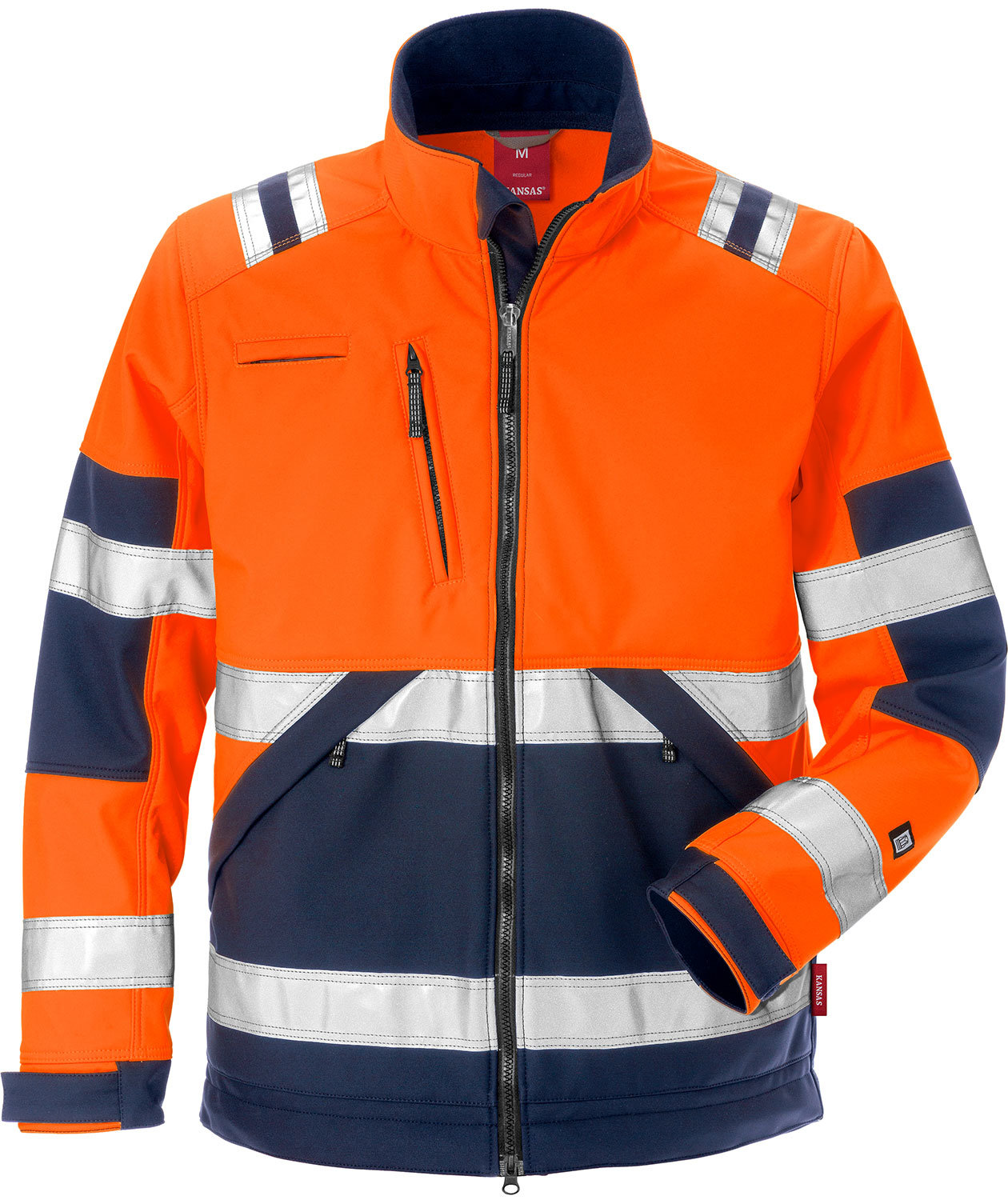 Kansas Gen Y softshell jacket, Hi-vis Orange/Marine
