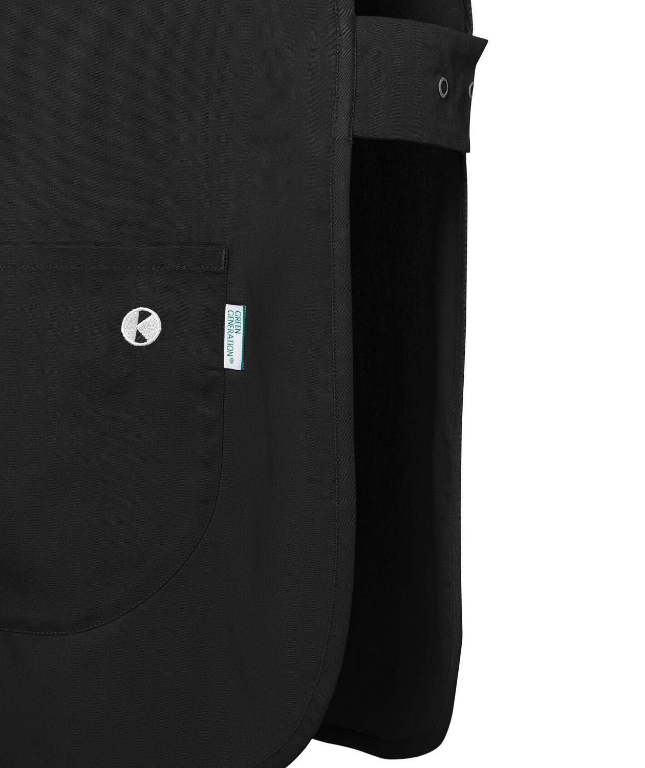 Karlowsky Essential dobbelt forkle, Svart, large image number 4