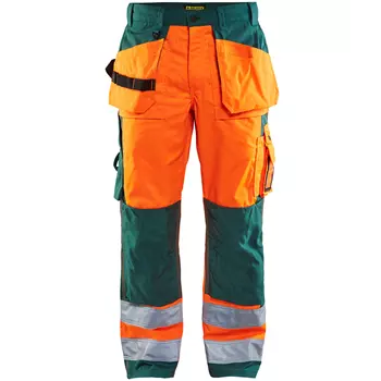 Blåkläder craftsman trousers, Orange/Green