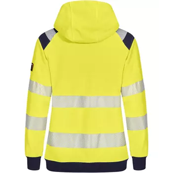 Tranemo FR women's sweat jacket, Hi-Vis yellow/marine