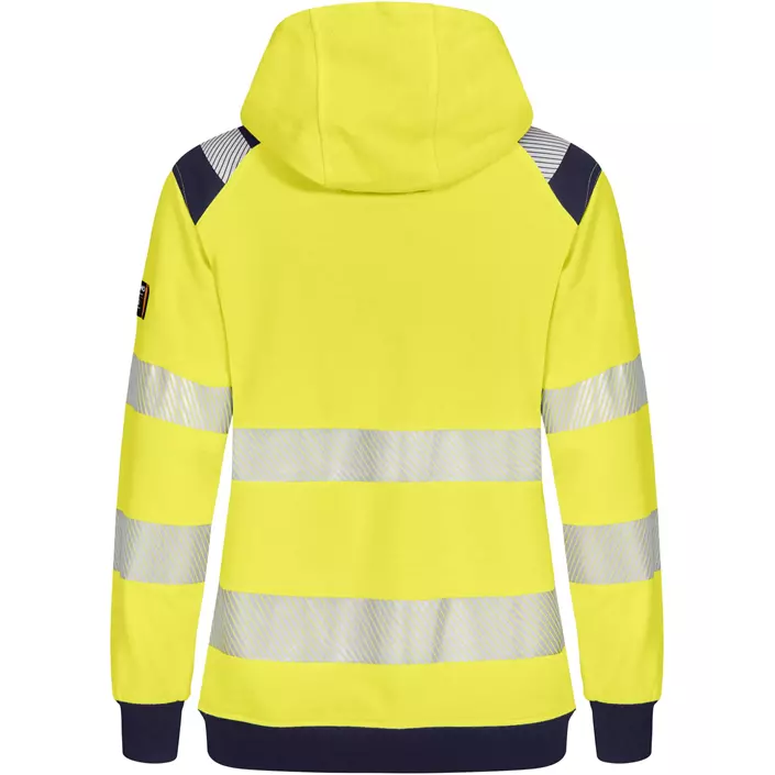 Tranemo FR women's sweat jacket, Hi-Vis yellow/marine, large image number 1