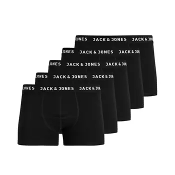 Jack & Jones JACHUEY 5er-Pack Boxershorts, Schwarz