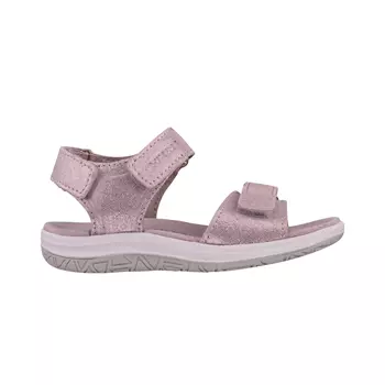Viking Helle Metallic sandals for kids, Dusty Pink