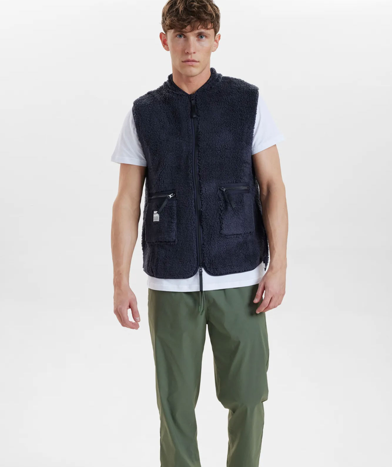 Rester&ouml;ds fiberpelsvest, Navy, large image number 5