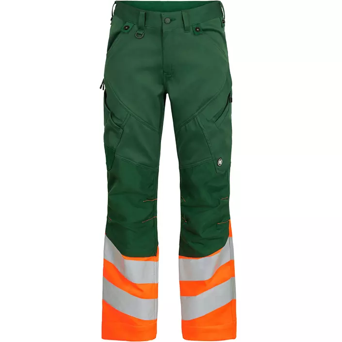 Engel Safety work trousers, Green/Hi-Vis Orange, large image number 0