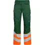 Engel Safety work trousers, Green/Hi-Vis Orange