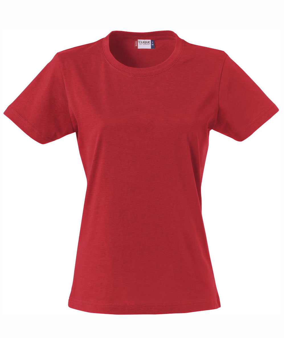 Clique Basic women's T-shirt, Red