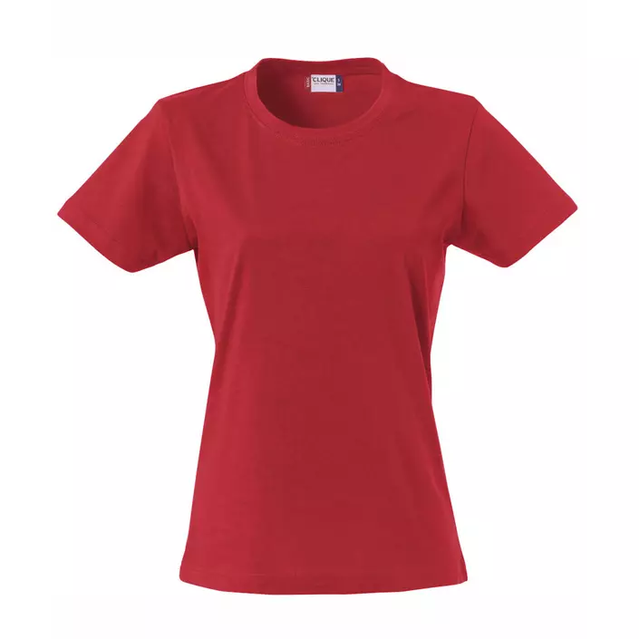 Clique Basic T-shirt dam, Röd, large image number 0