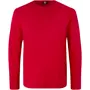 ID Interlock langermet T-skjorte, Rød