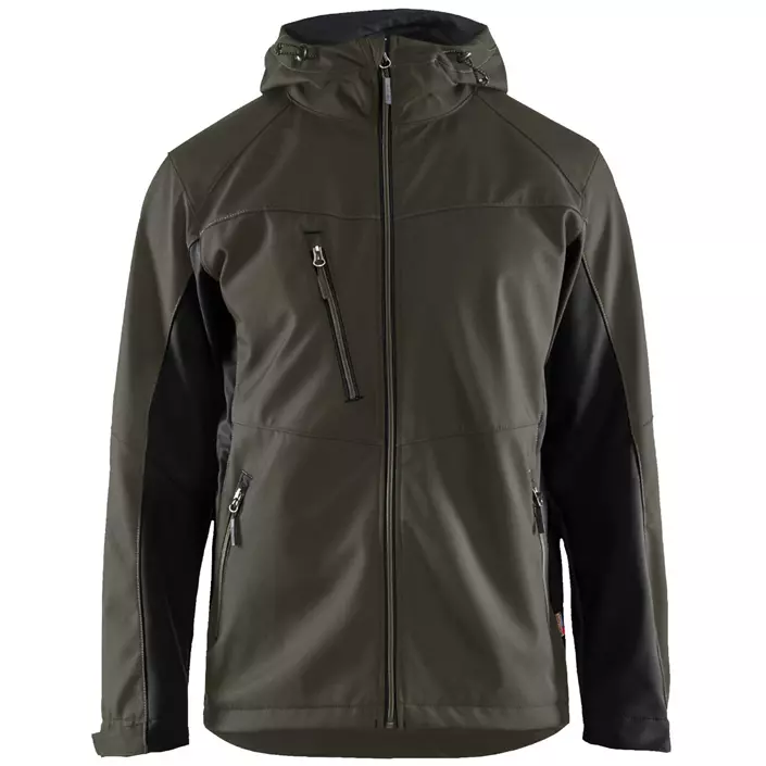 Blåkläder Unite softshell jacket, Olive Green/Black, large image number 0