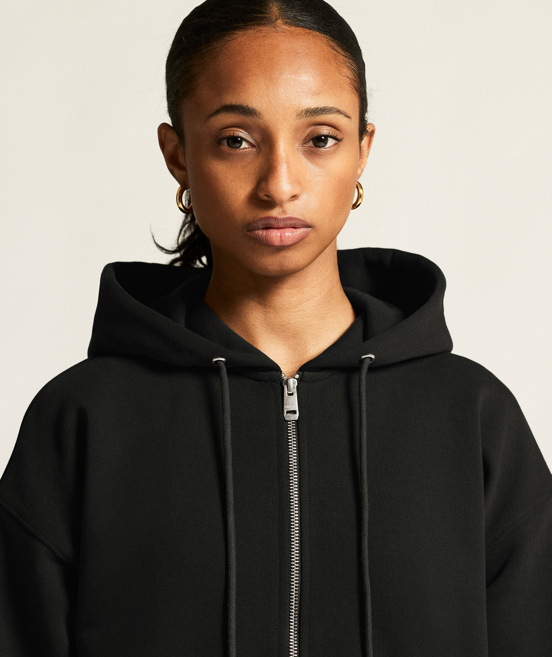 Craft Frequent women's hoodie with zipper, Black, large image number 5