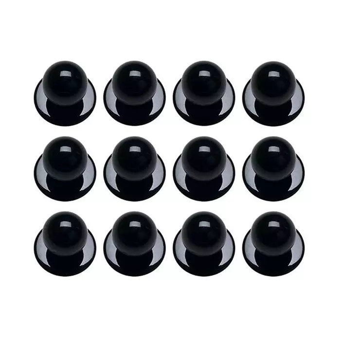 Karlowsky 12-pack chefs buttons, Black, Black, large image number 0