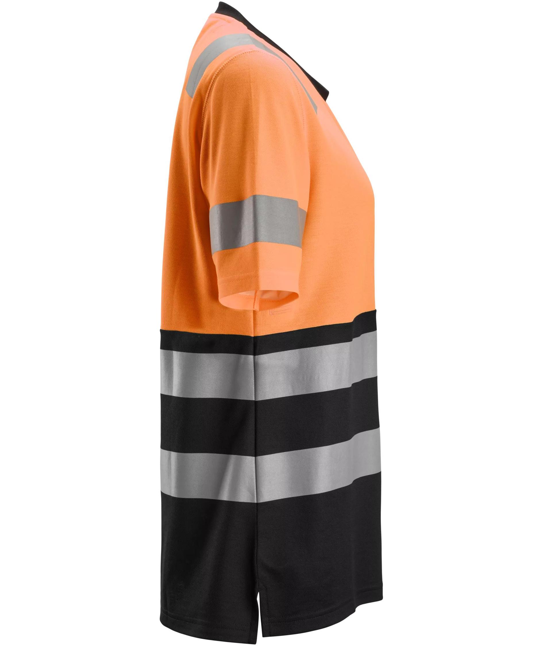 Snickers women's T-shirt 2573, Hi-Vis Orange/Black, large image number 2