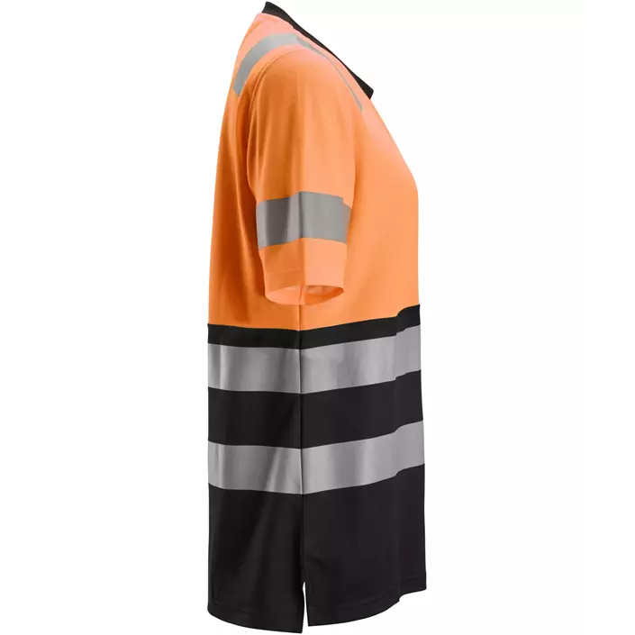 Snickers Damen T-Shirt 2573, Hi-Vis Orange/Schwarz, large image number 2