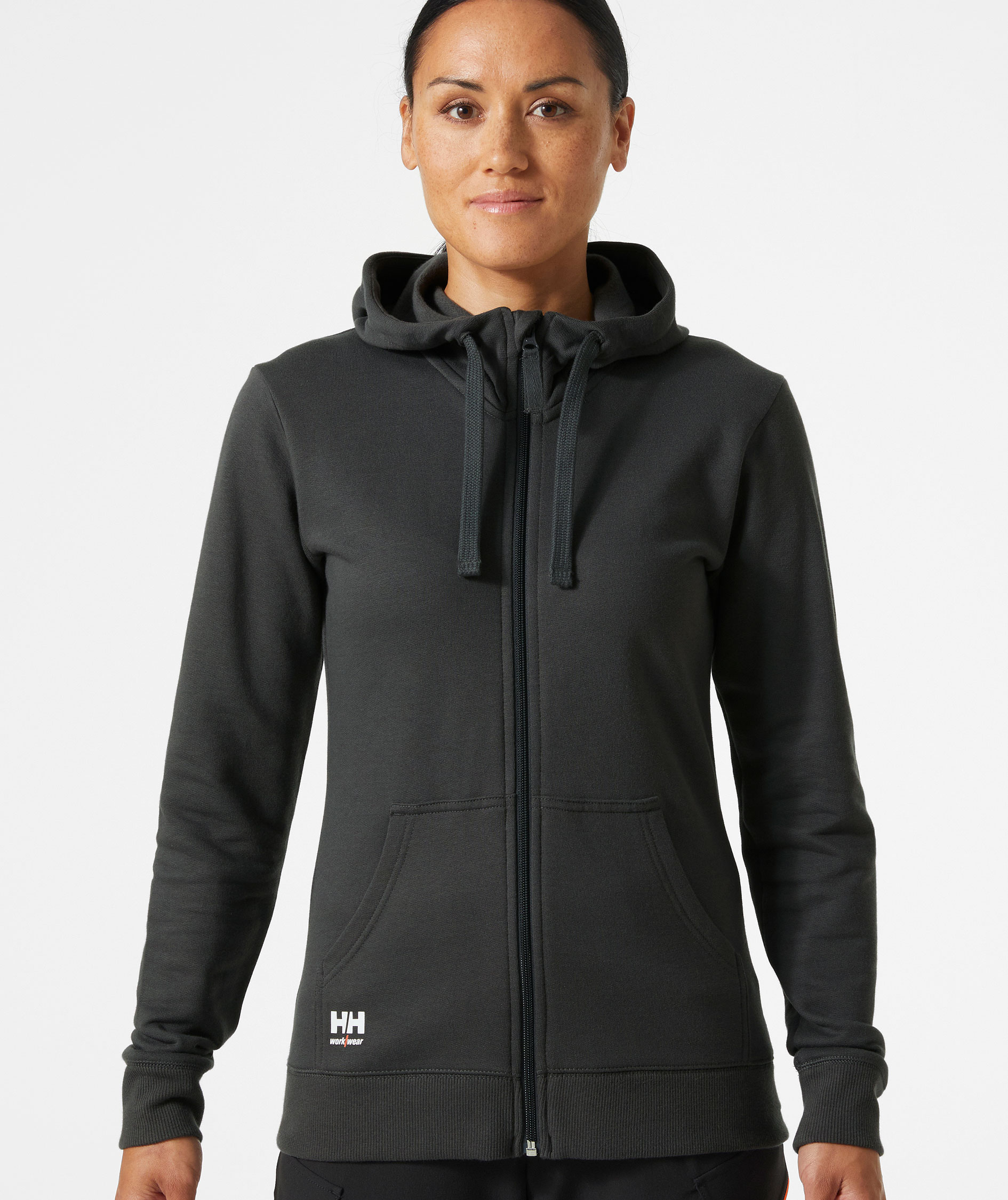 Helly Hansen Classic hoodie med dragkedja dam, Dark Grey