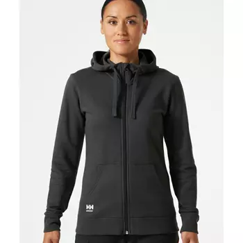 Helly Hansen Classic women's hoodie with zipper, Dark Grey