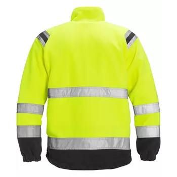 Fristads fleece jacket 4041, Hi-vis Yellow/Black