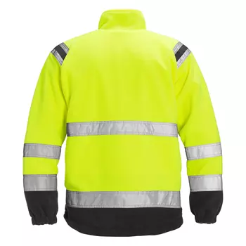 Fristads fleece jacket 4041, Hi-vis Yellow/Black