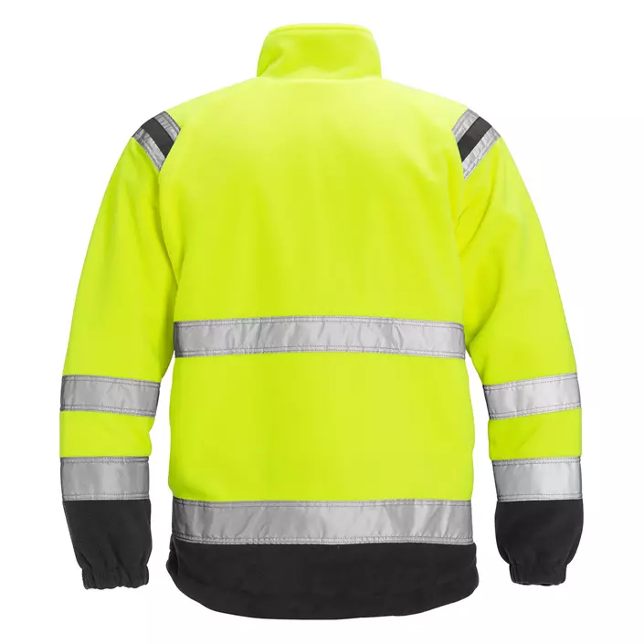Fristads fleece jacket 4041, Hi-vis Yellow/Black, large image number 1
