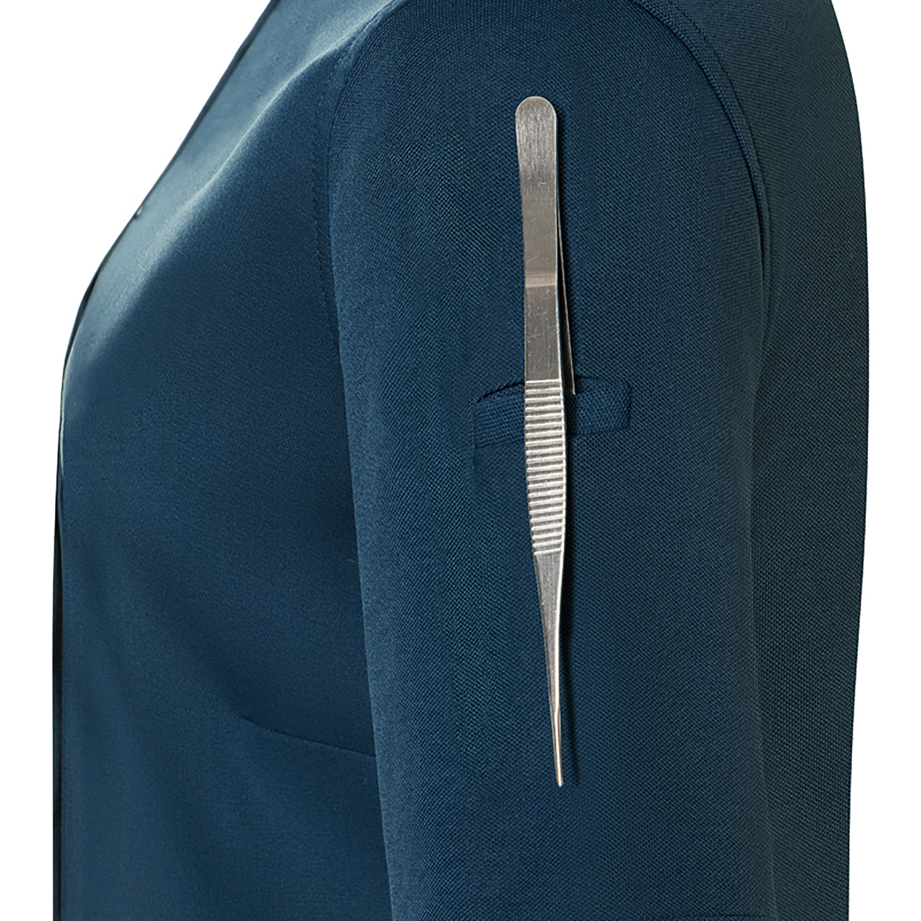 Karlowsky DIAMOND CUT&reg; Avantgarde short-sleeved women's chef jacket, Steel Blue, large image number 5