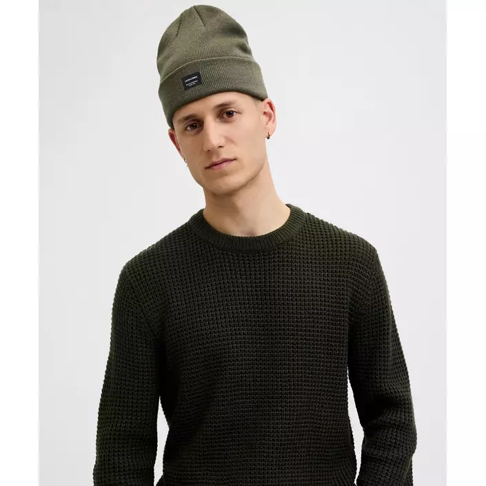 Jack & Jones JACDNA Beanie, Dusty Olive, Dusty Olive, large image number 3