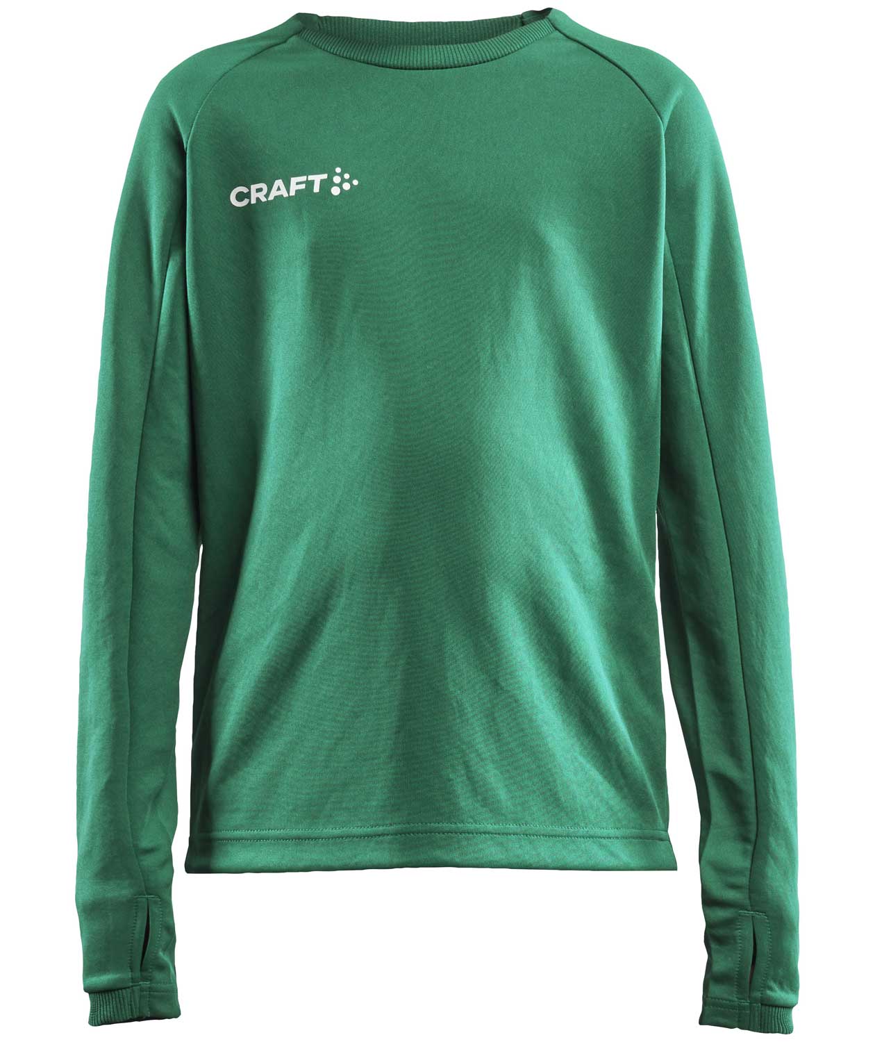 Craft Evolve sweatshirt til b&oslash;rn, Team green, Team green, swatch