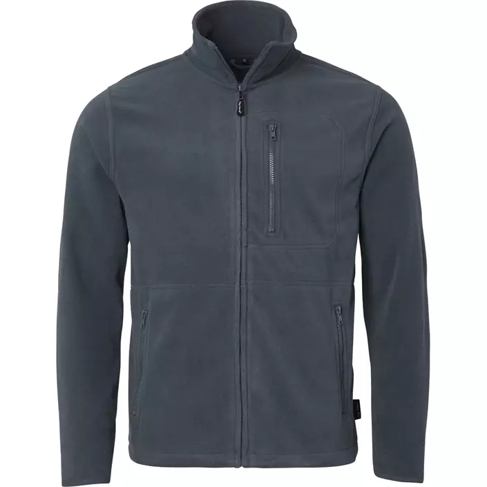 Top Swede fleece jacket 4642, Dark Grey, large image number 0
