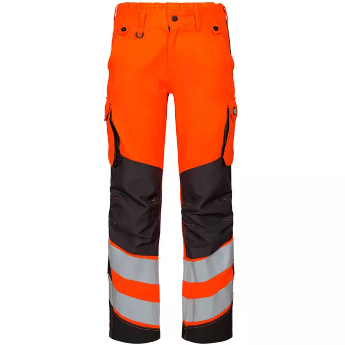 Engel Safety Light women's work trousers, Hi-vis orange/Grey, large image number 0