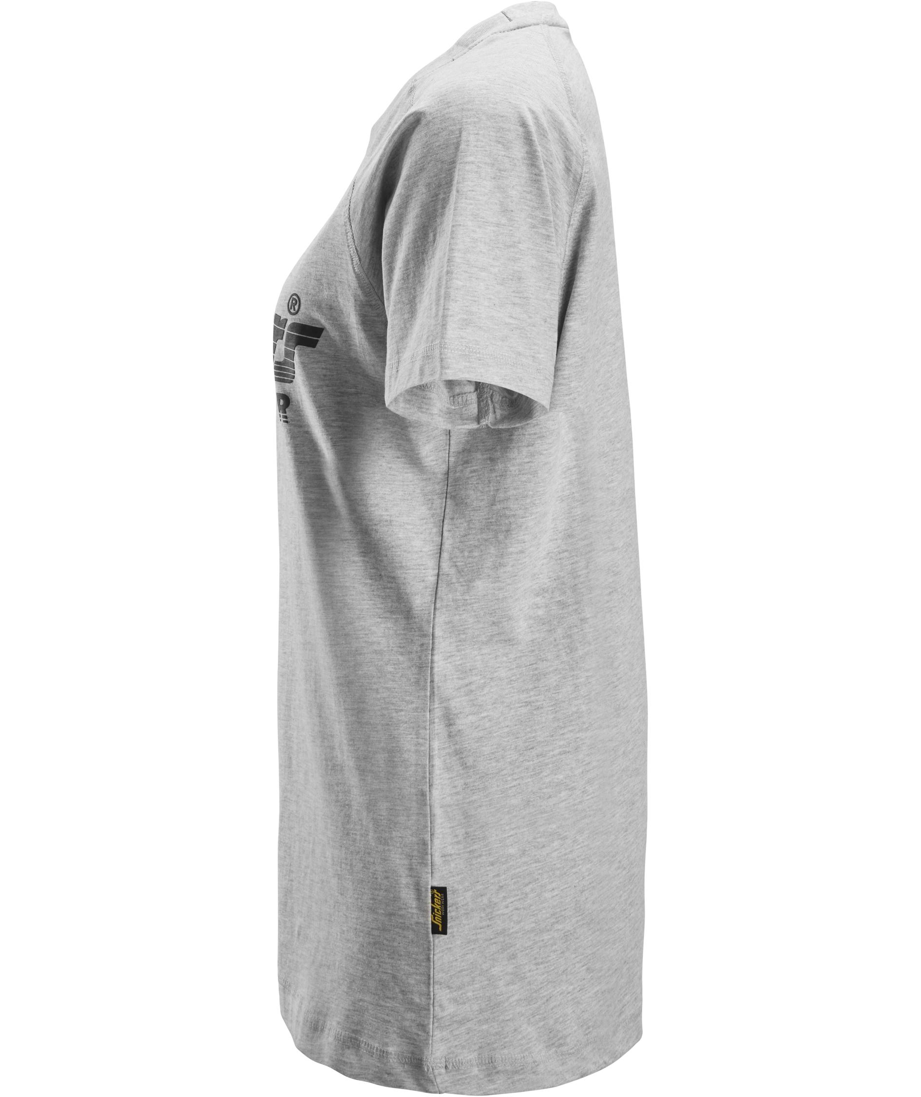 Snickers dame logo T-shirt 2597, Grey melange, large image number 3