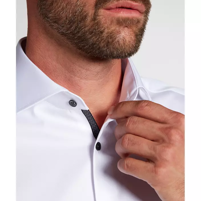 Eterna Cover Modern fit skjorte med kontrast, White , large image number 4