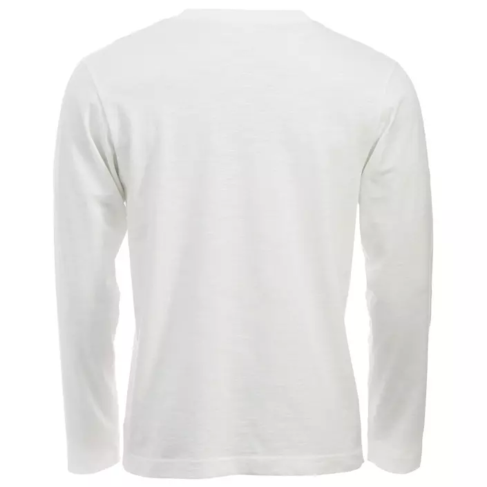 Clique Orlando langærmet Grandad T-shirt, Sten hvid, large image number 2
