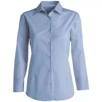 Kentaur modern fit women's shirt, 7/8-length sleeves, Blue Melange