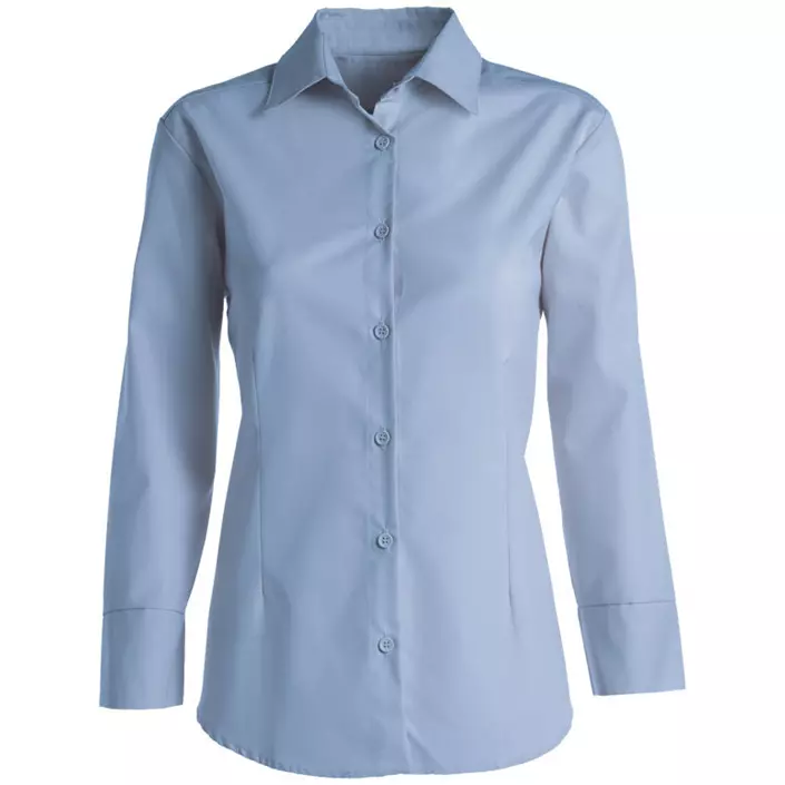 Kentaur modern fit women's shirt, 7/8-length sleeves, Blue Melange, large image number 0