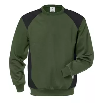 Fristads sweatshirt 7148 SHV, Armygrøn/Sort