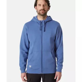 Helly Hansen Classic hoodie med dragkedja, Stone Blue