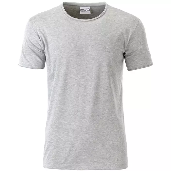 James & Nicholson T-shirt, Grå Melange, large image number 0