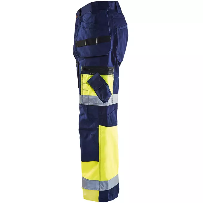 Blåkläder X1500 craftsman trousers, Hi-vis Yellow/Marine, large image number 1
