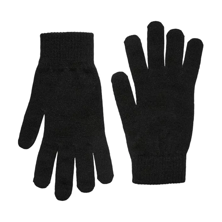 Vero Moda VMWILDE stickade handskar dam, Black, Black, large image number 0