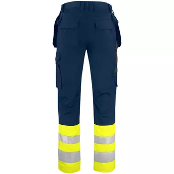 ProJob craftsman trousers 6534, Hi-Vis Yellow/Navy