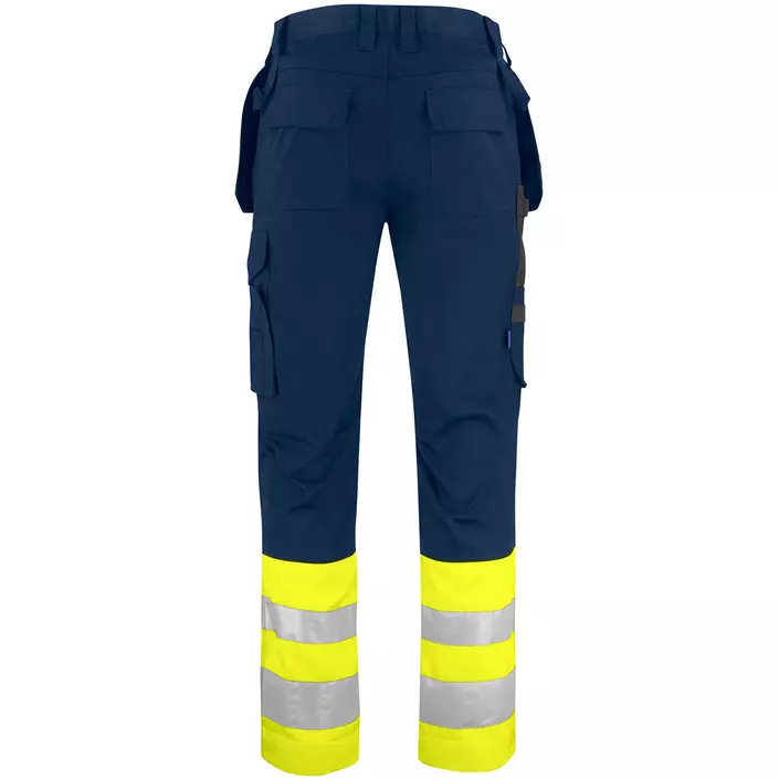 ProJob craftsman trousers 6534, Hi-Vis Yellow/Navy, large image number 1