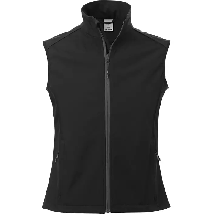 Fristads Acode women's softshell vest, Black, large image number 0