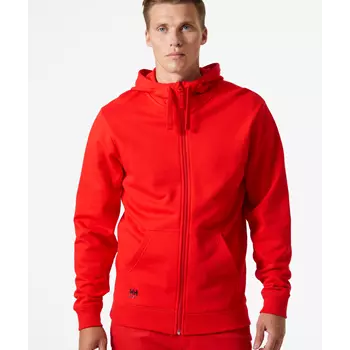 Helly Hansen Classic hoodie with zipper, Alert red