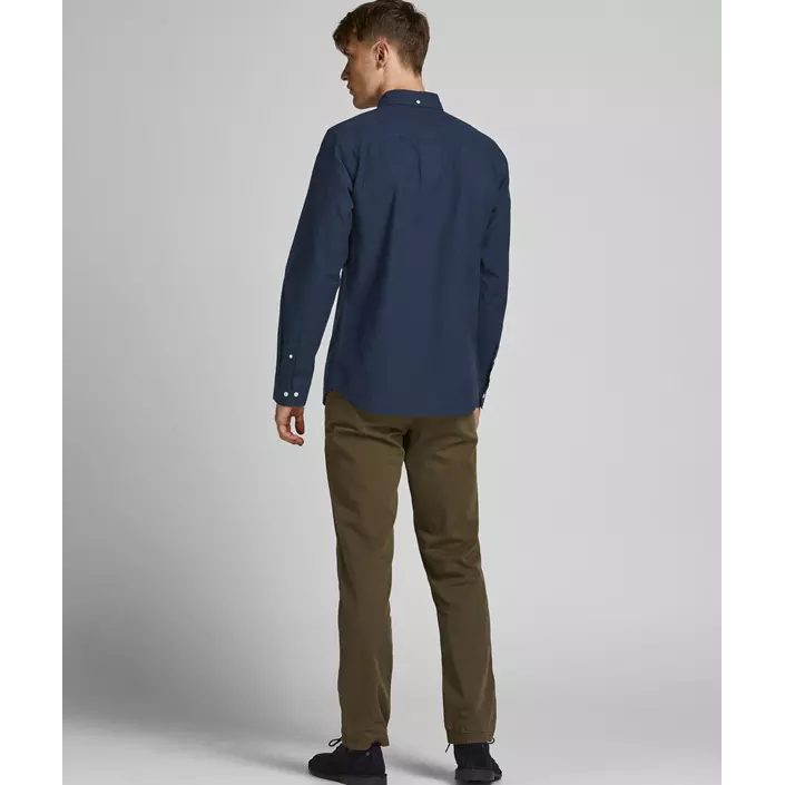 Jack & Jones Premium JPRBROOK Slim fit Oxford skjorte, Navy Blazer, large image number 2